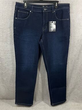 NWT Under 510 U-510 straight fit Stretch Jeans Mens 36x26 dark Wash NWT